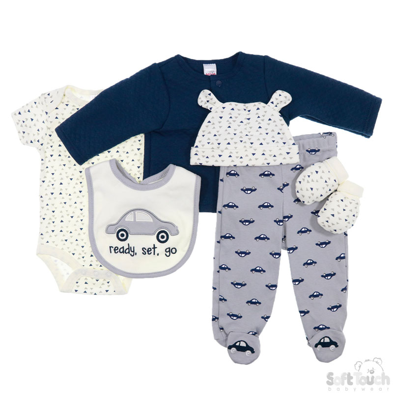 Boys 6 Pc Quilted Garment Set No.BG104