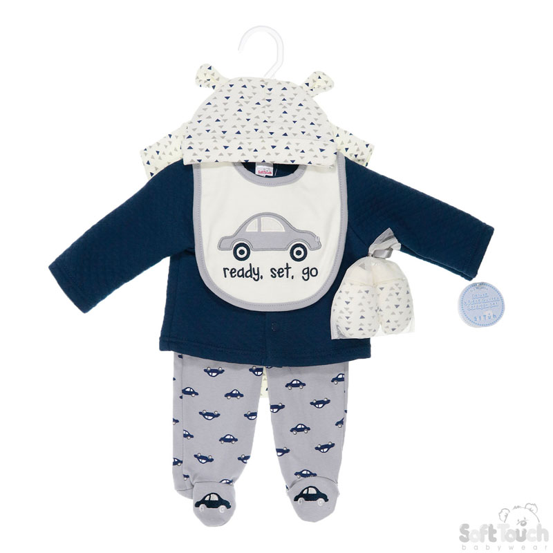 Boys 6 Pc Quilted Garment Set No.BG104