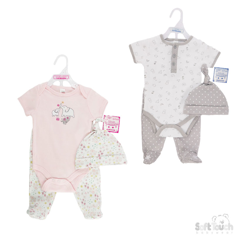 Bodysuit, Pants & Hat Set No. BG108