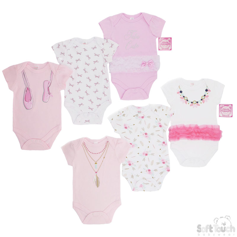 Girls 3 Pack Bodysuits No. BG114