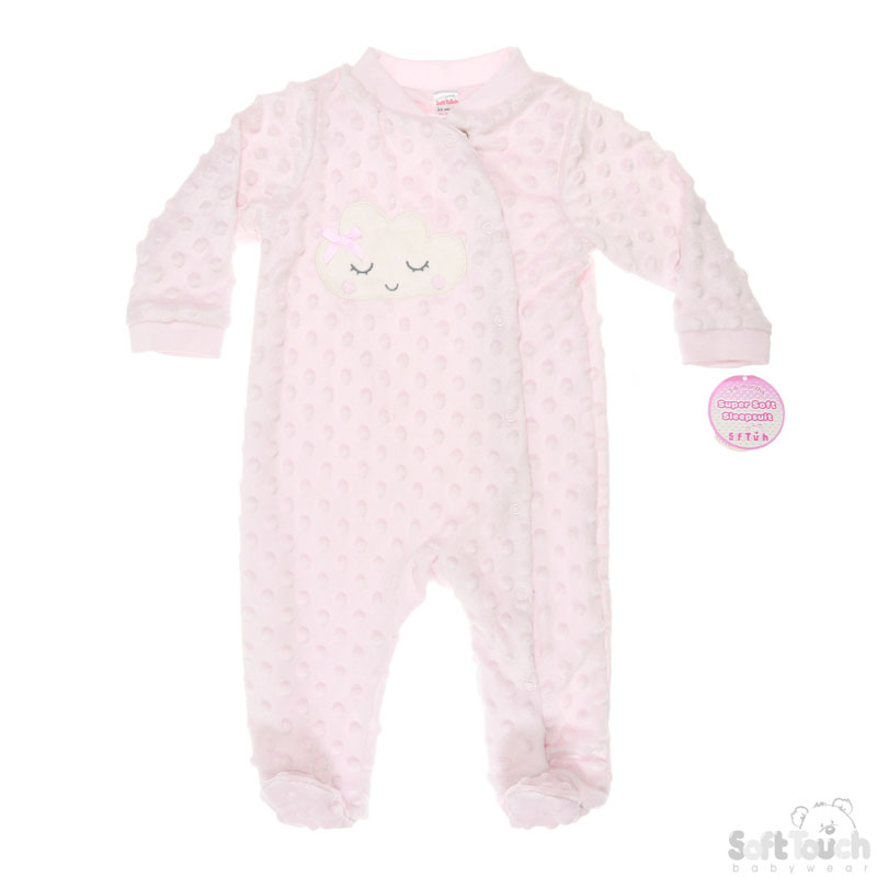 Pink Cloud Bubble Sleepsuit No. BG118-P