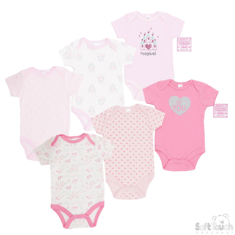 Girls 3 Pack Bodysuits: BG122