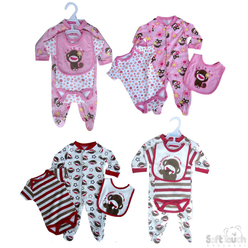 Infants 3pc Garment Set (Monkey) BG20