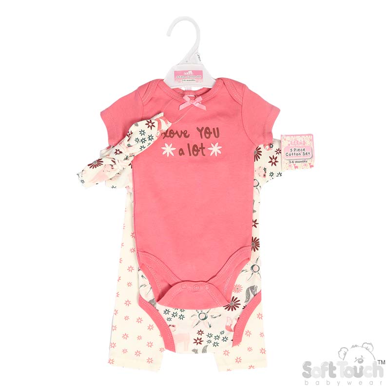Girls 5 Piece Garment Set: BG300
