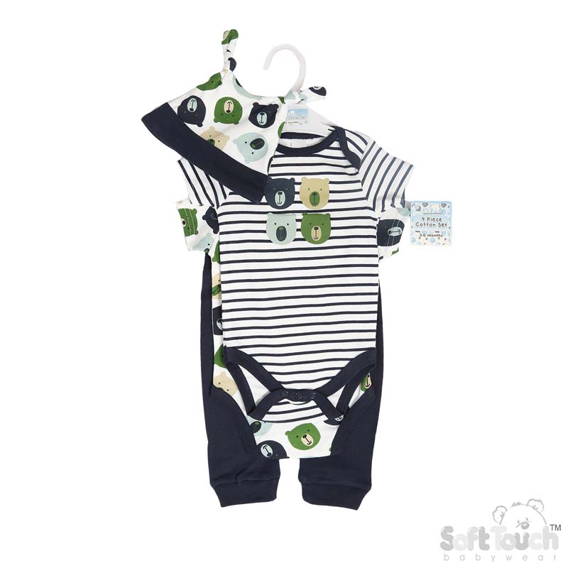 Boys 4 Piece Garment Set: BG301