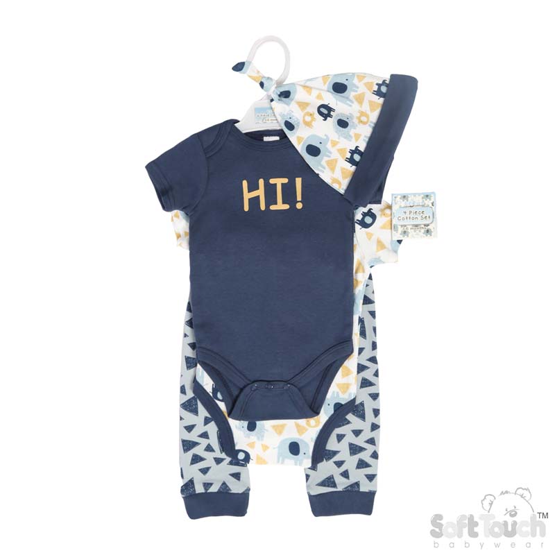 Boys 4 Piece Garment Set: BG302