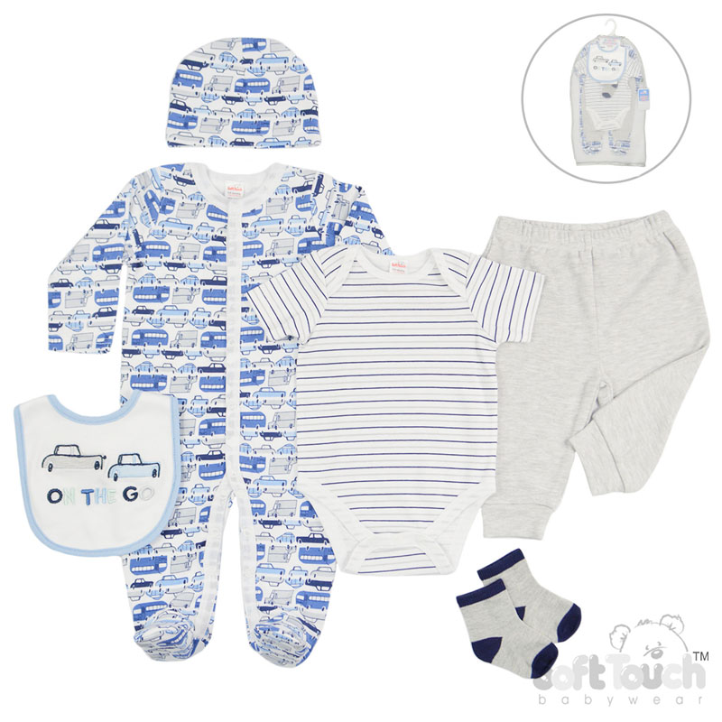 Boys 6 Piece Garment Gift Set: BG307