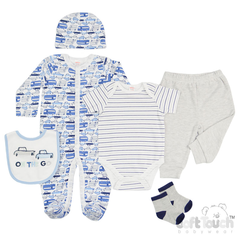 Boys 6 Piece Garment Gift Set: BG307