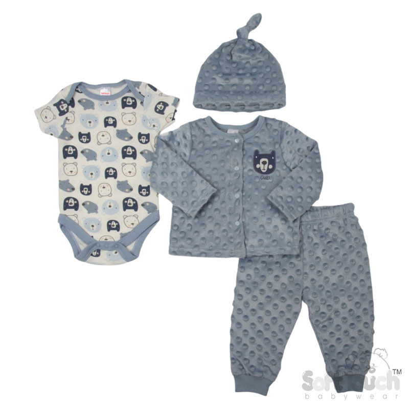 Bear 4 Pc Popcorn Garment Set No. BG319