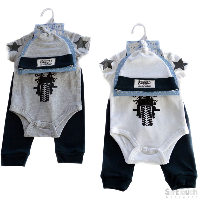 Rockstar 3 Pc Set : Hat Bodysuit & Pants No. BG72