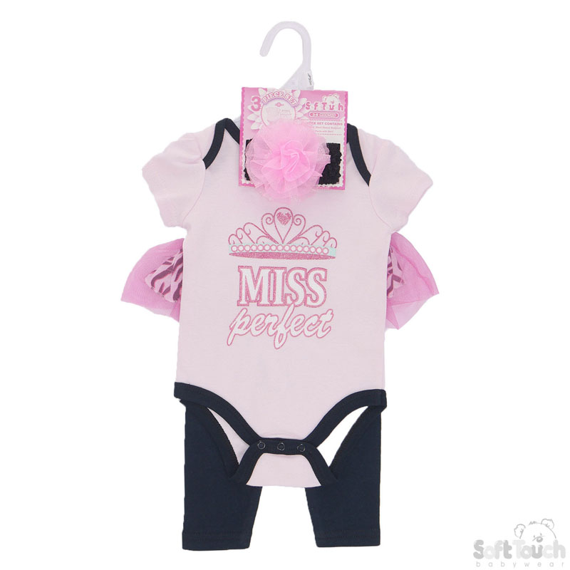 Miss Perfect 3 Pc Set: H/B, BS & Pants No. BG74