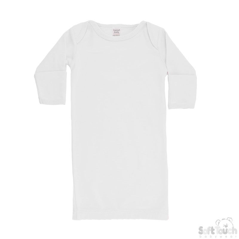 White Layette Gown No. BL620-W