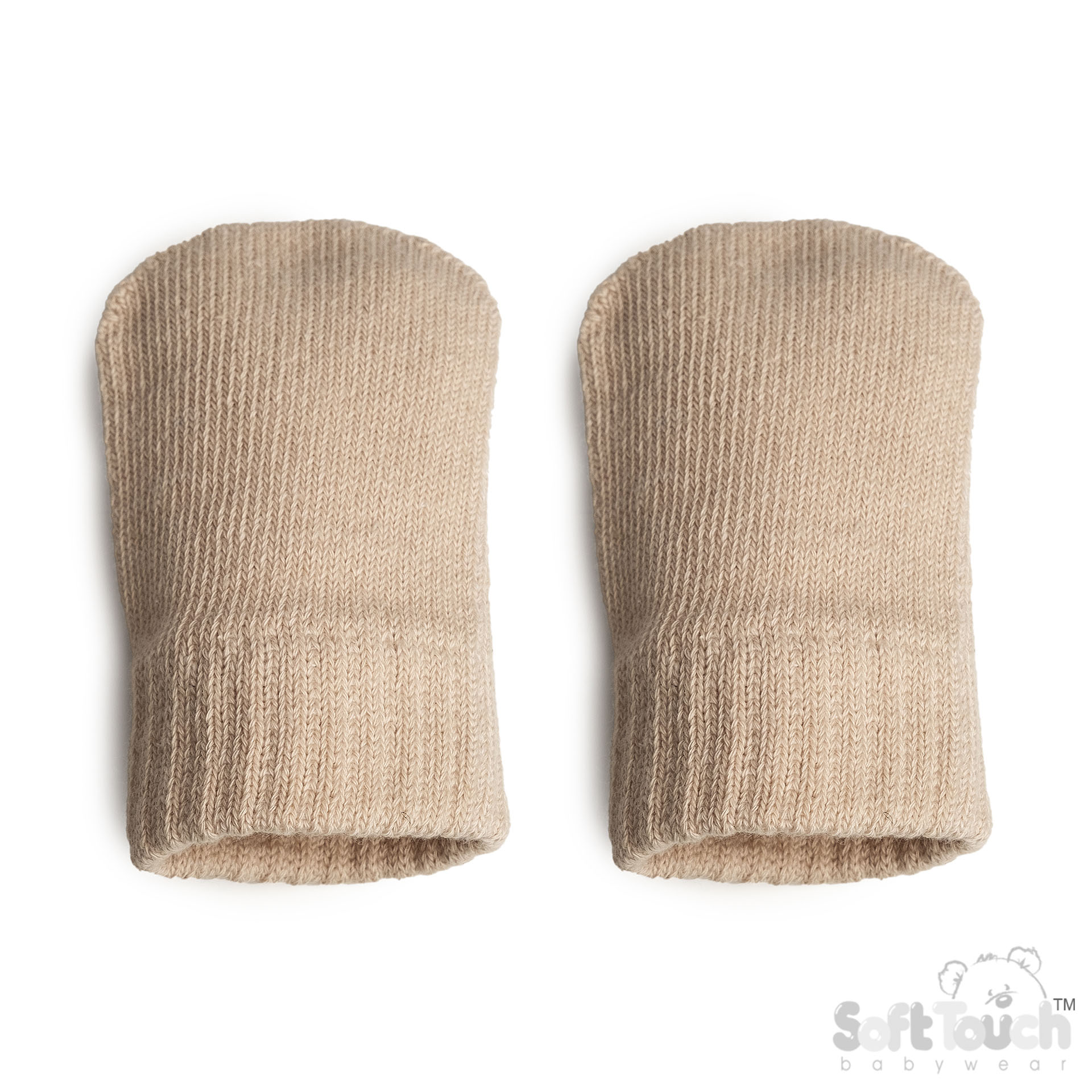 Biscuit Infant (NB-12m) Brushed Cotton Mittens No BM704-C-BI