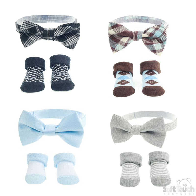 Infants Bow Tie & Socks Set No. BS02