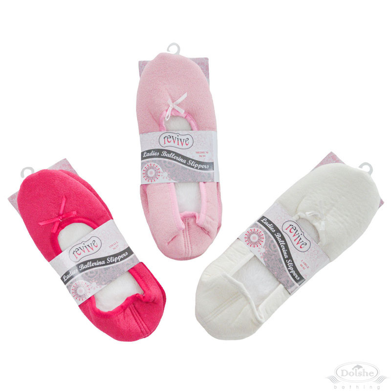 Ladies Ballerina Slippers W/Plush Lining No.BS42