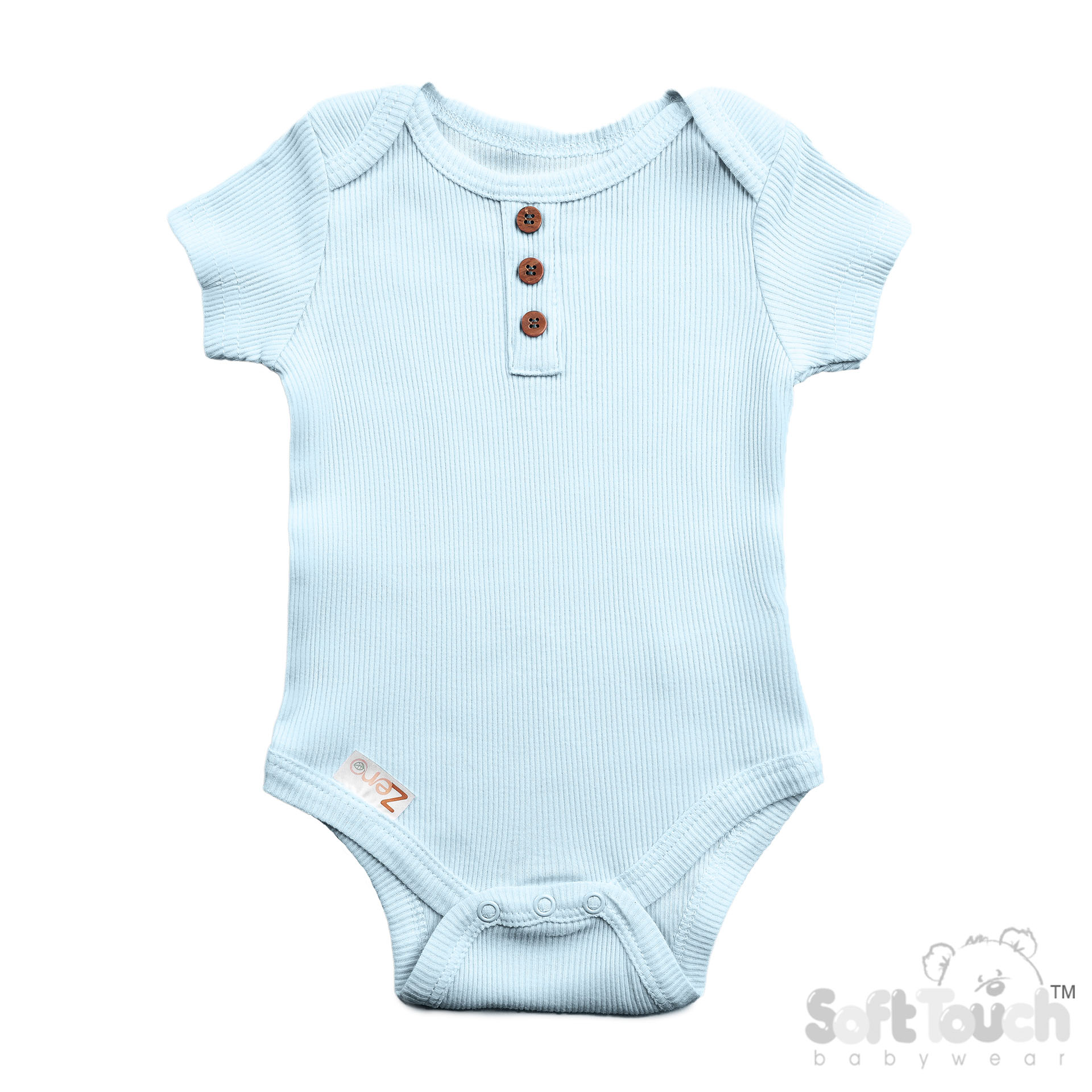 Blue Ribbed Bodysuit No. BS4500-B