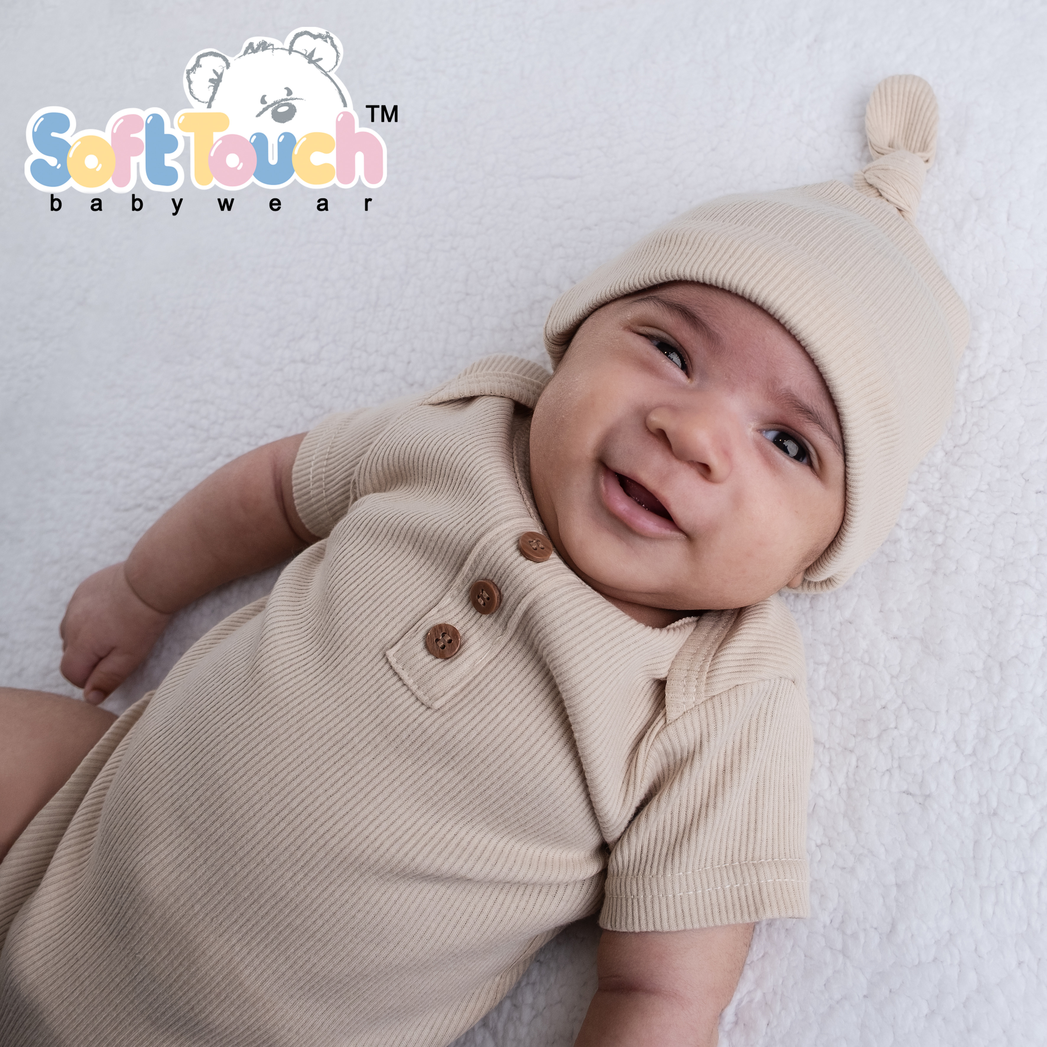 Biscuit Ribbed Bodysuit No. BS4500-BI