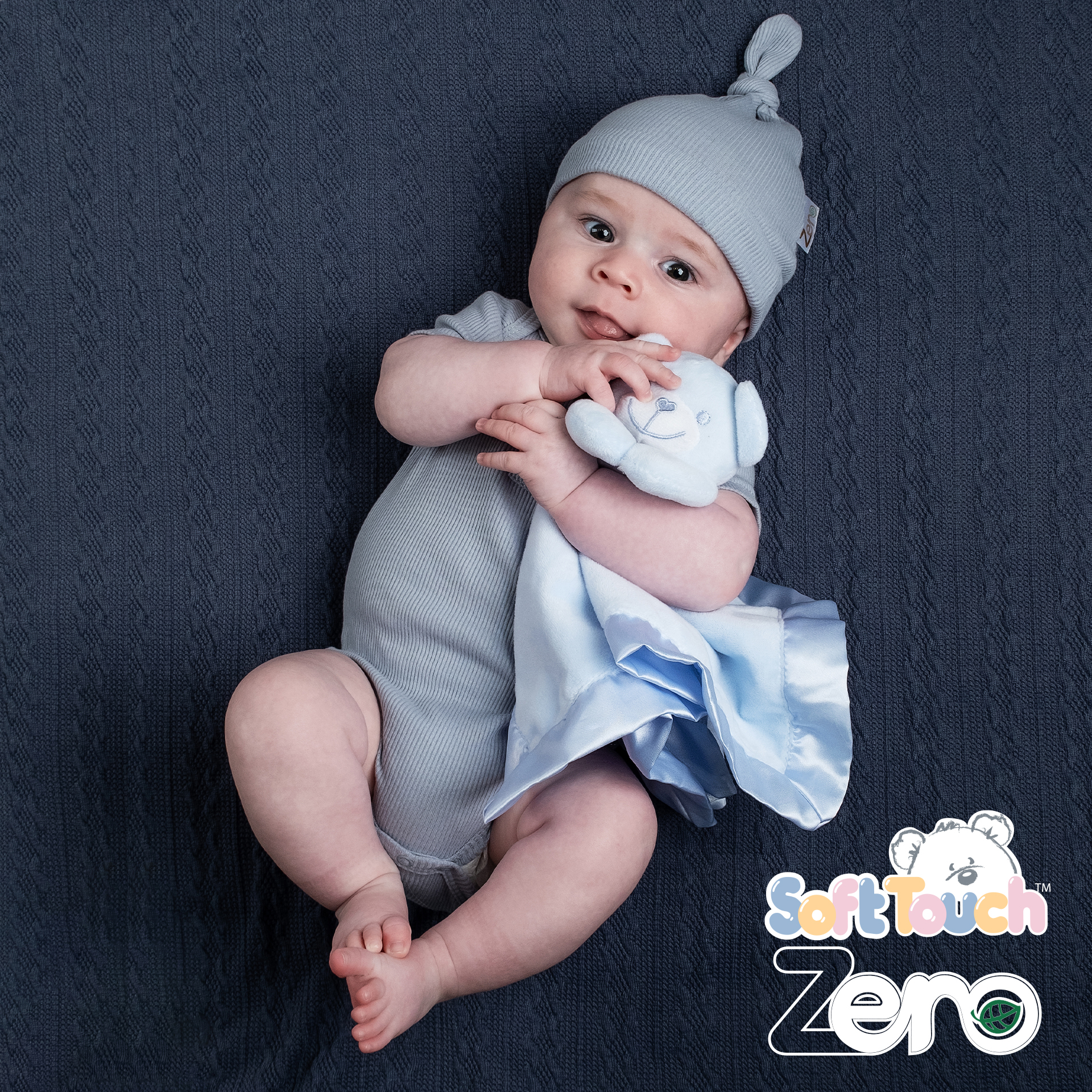 Dusty Blue Ribbed Bodysuit No. BS4500-DB