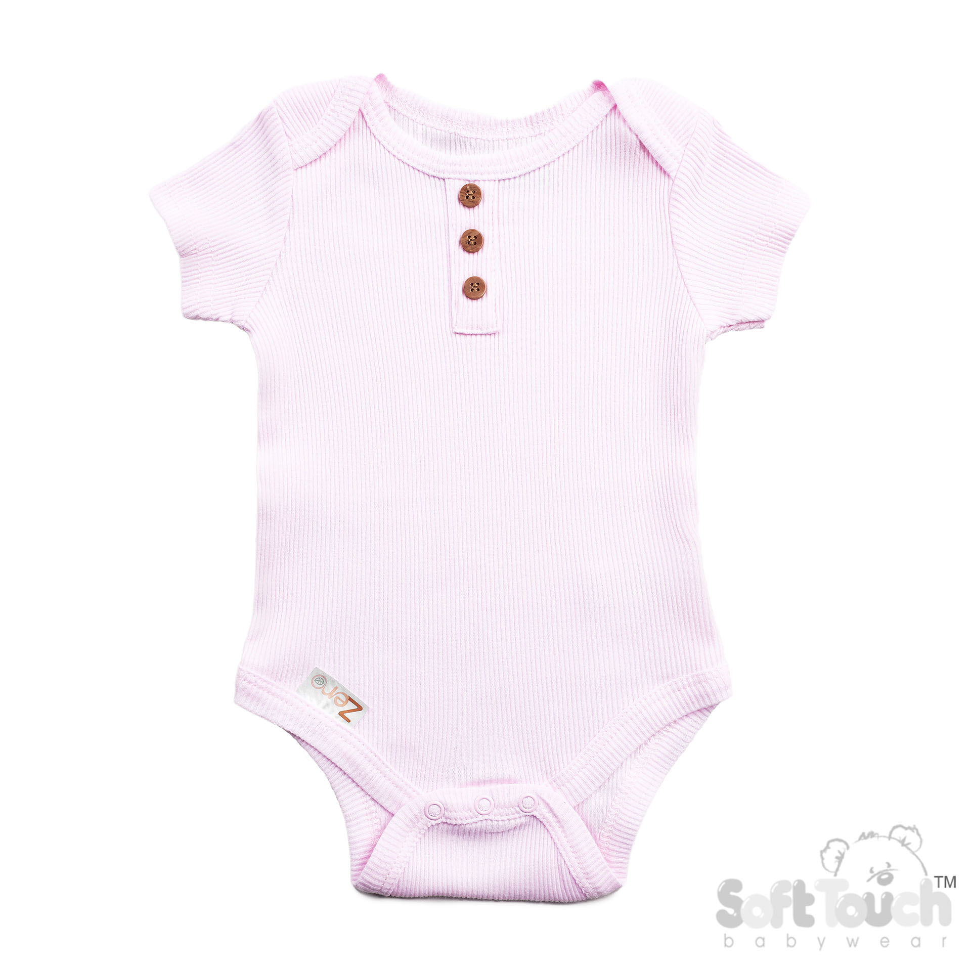 Pink Ribbed Bodysuit No. BS4500-P