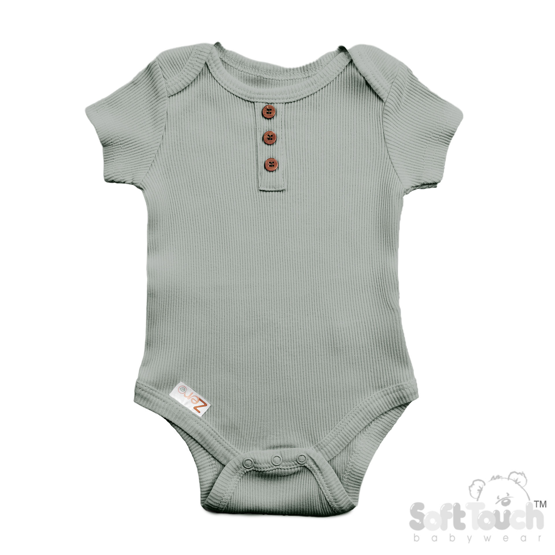 Sage Green Ribbed Bodysuit No. BS4500-SG