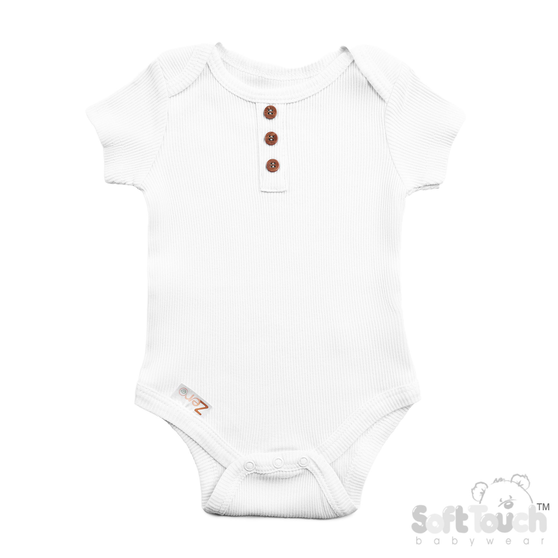 White Ribbed Bodysuit No. BS4500-W