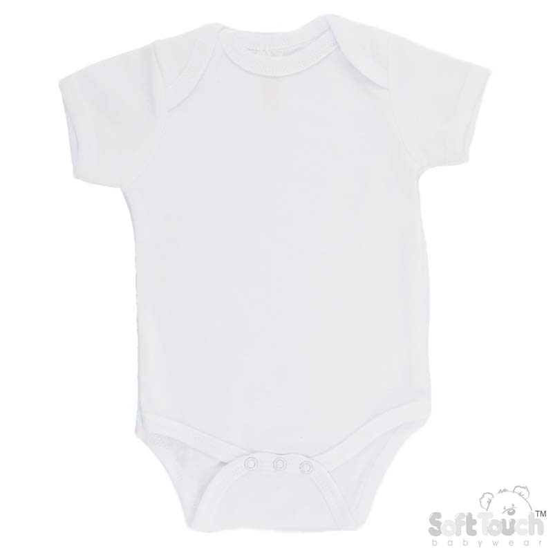 Infants White Bodysuit No. BS4650-W-3-6m