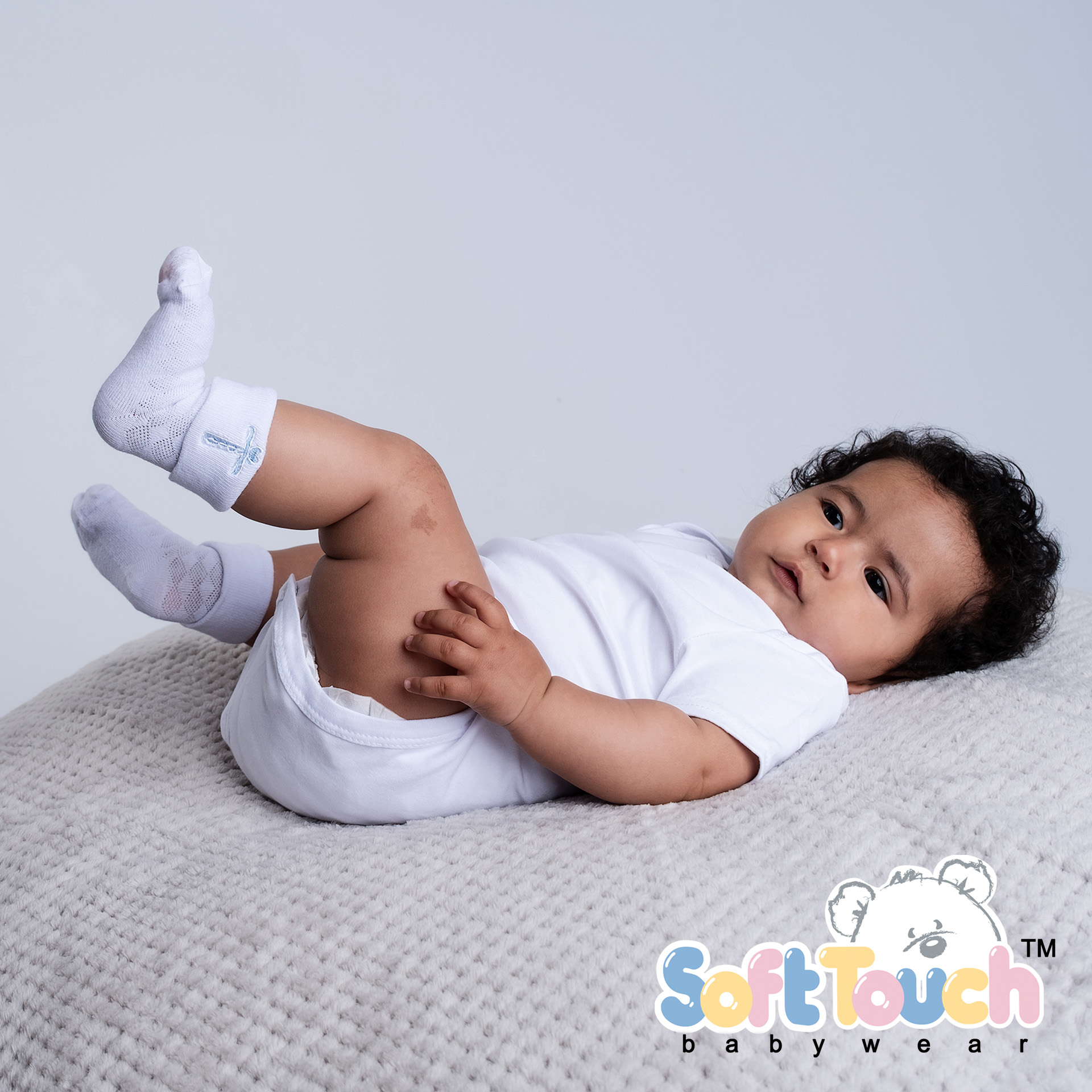 Infants White Bodysuit No. BS4650-W-6-9m