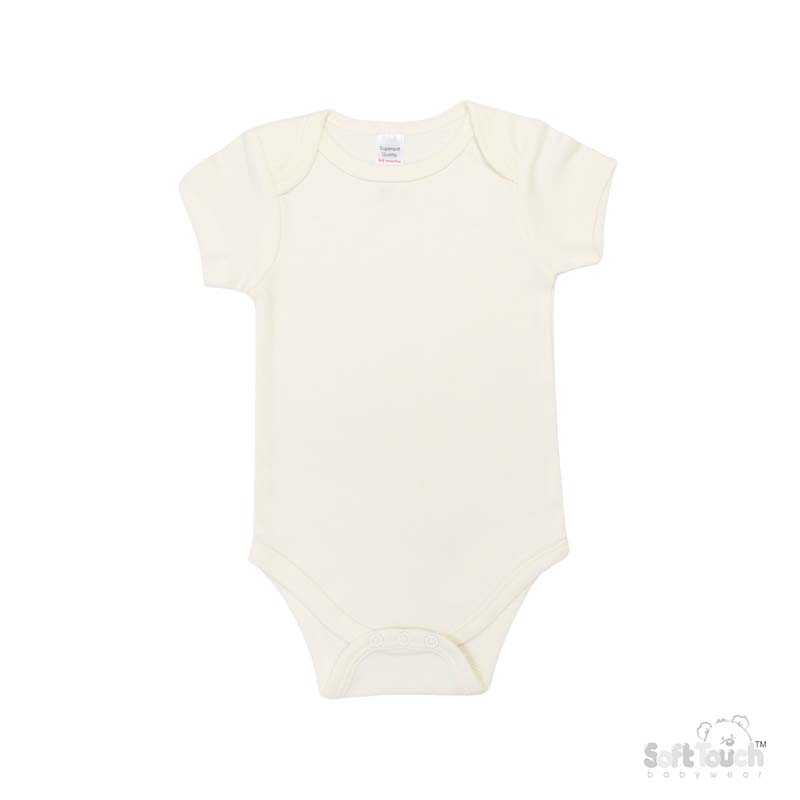 Infants Cream Bodysuit : BS4651-C-3-6m