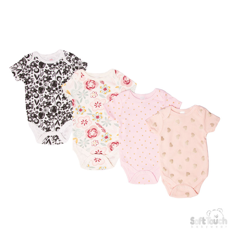 Girls Printed Bodysuit 3-6M No. BS4655-3-6M