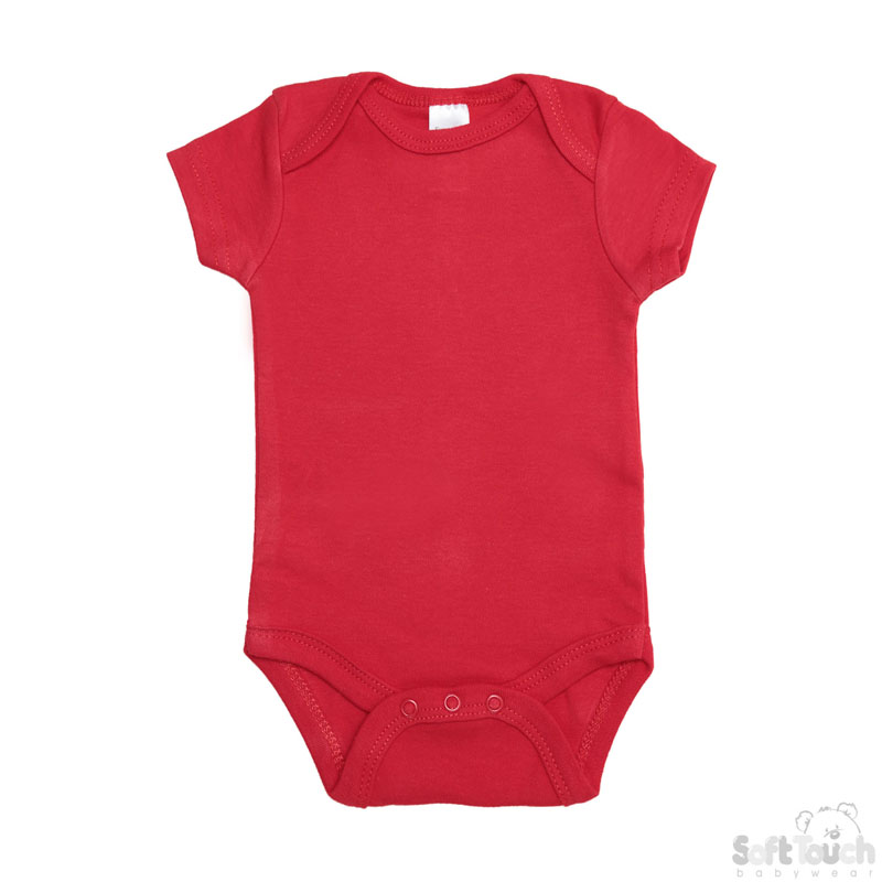 Plain Red Infants Bodysuit No. BS4656-R