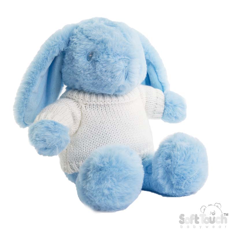 20cm Blue Bunny W/Sweater BU320-B