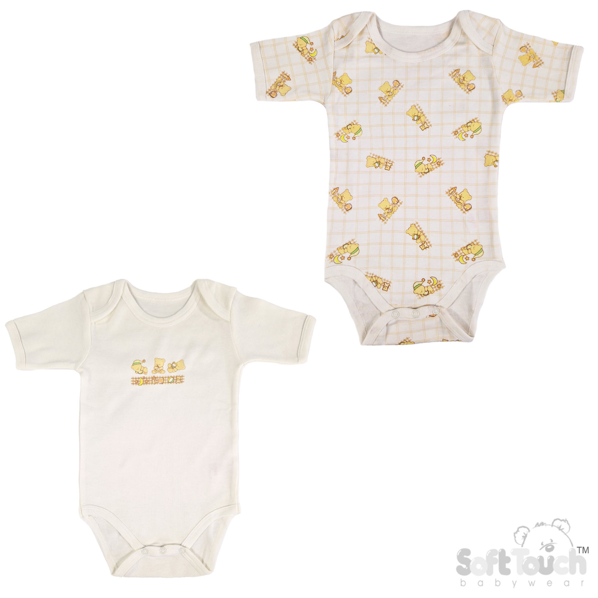 Baby Bodysuits Twinpack (6-9mths) No. BWS04