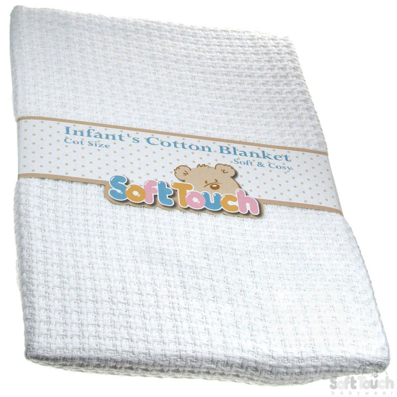 Cot Size Cellular Cotton Baby Blanket: CBC66