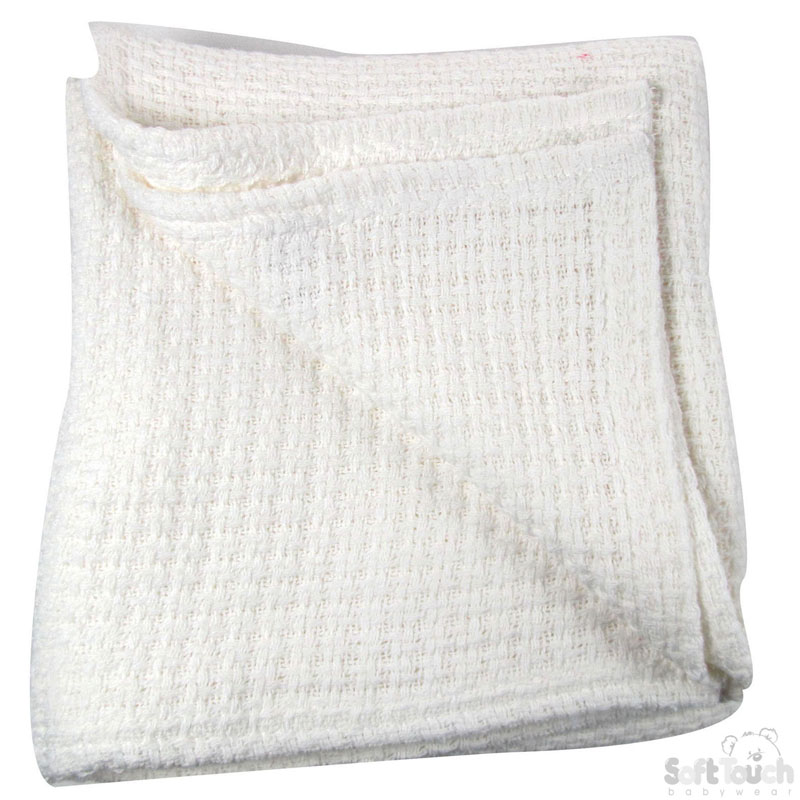 Cot Size Cellular Cotton Baby Blanket: CBC66