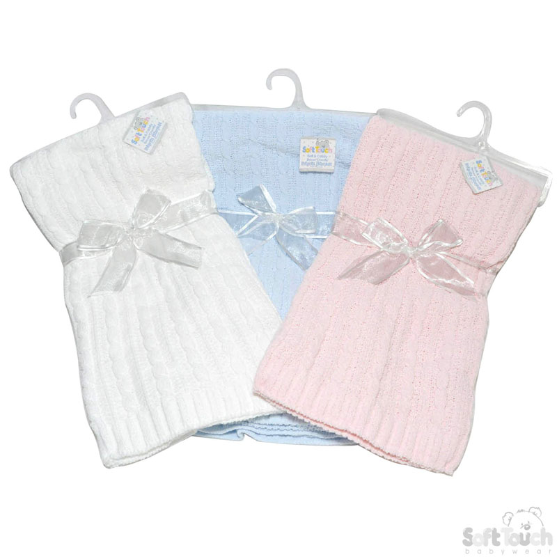 Cable Chenille Shawl No.CBP32