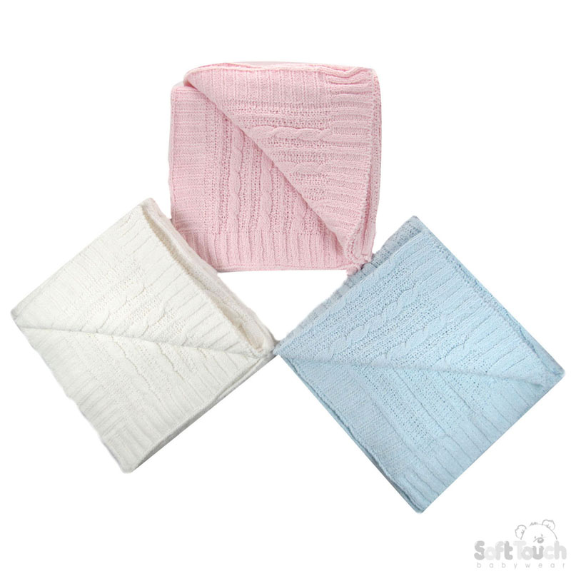 Cable Chenille Shawl No.CBP32