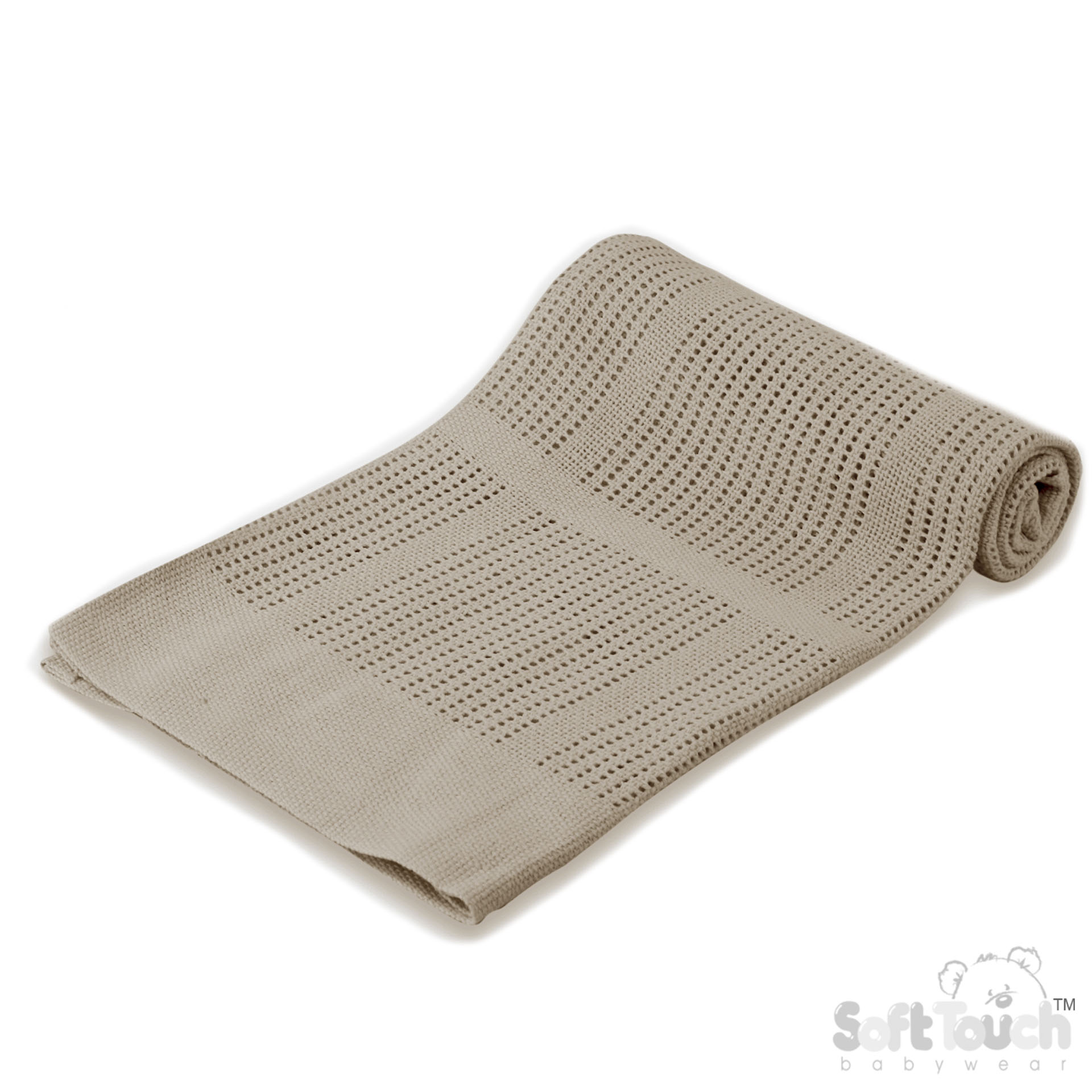 Coffee Cellular Cotton Blanket No. CBP51-COF