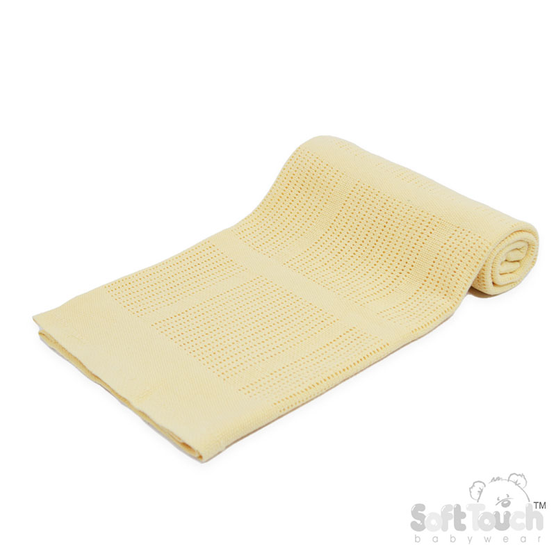 Lemon Cellular Cotton Blanket No. CBP51-LEM