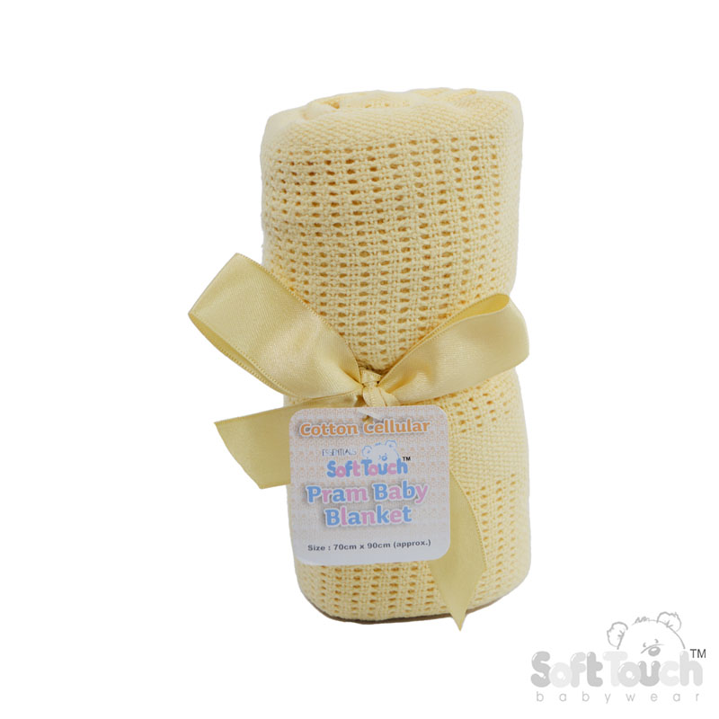 Lemon Cellular Cotton Blanket No. CBP51-LEM