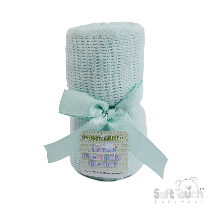Mint Cellular Cotton Blanket No. CBP51-MI