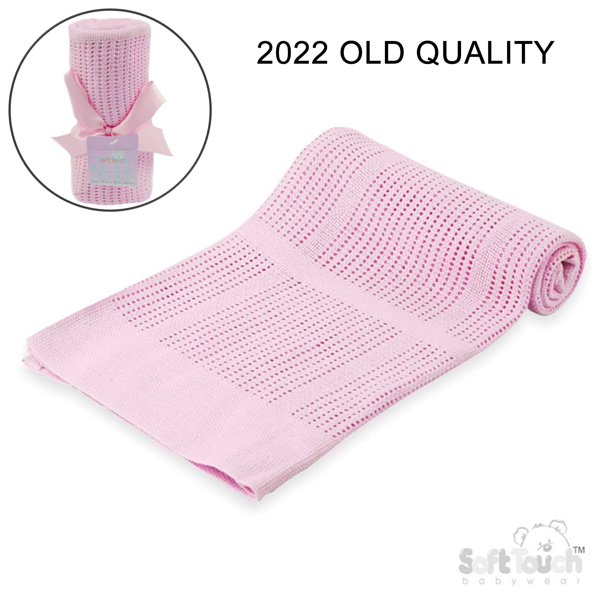 Pink Cellular Cotton Blanket No. CBP51-P (2022)