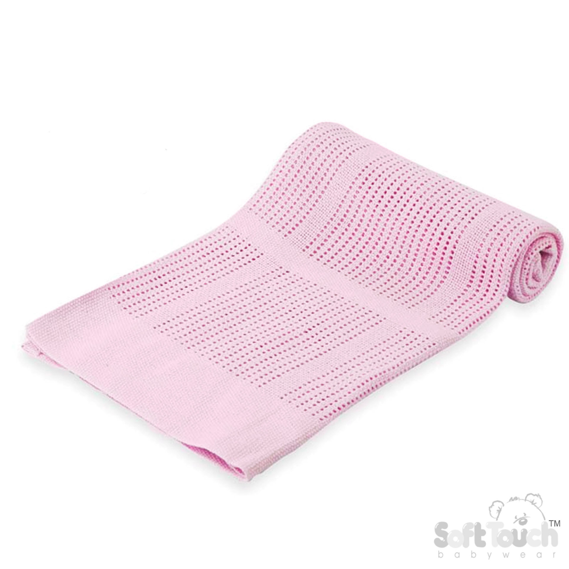 Pink Cellular Cotton Blanket No. CBP51-P