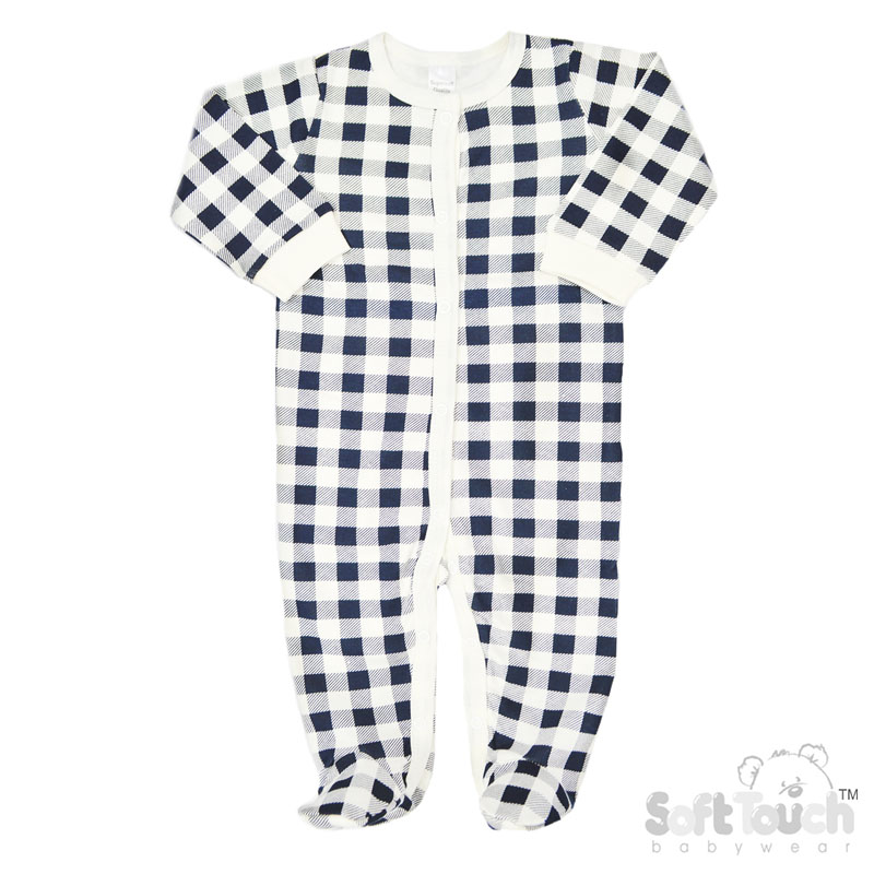 Sleepsuits with Checked Design No. CC09-SS-0-3m