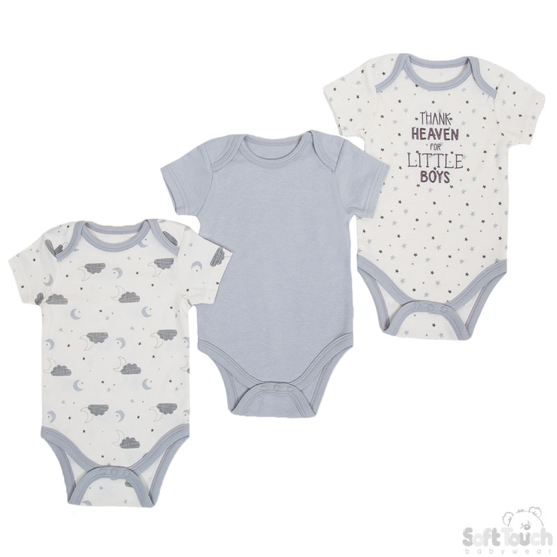 3 Pack Bodysuits: CC100-BS