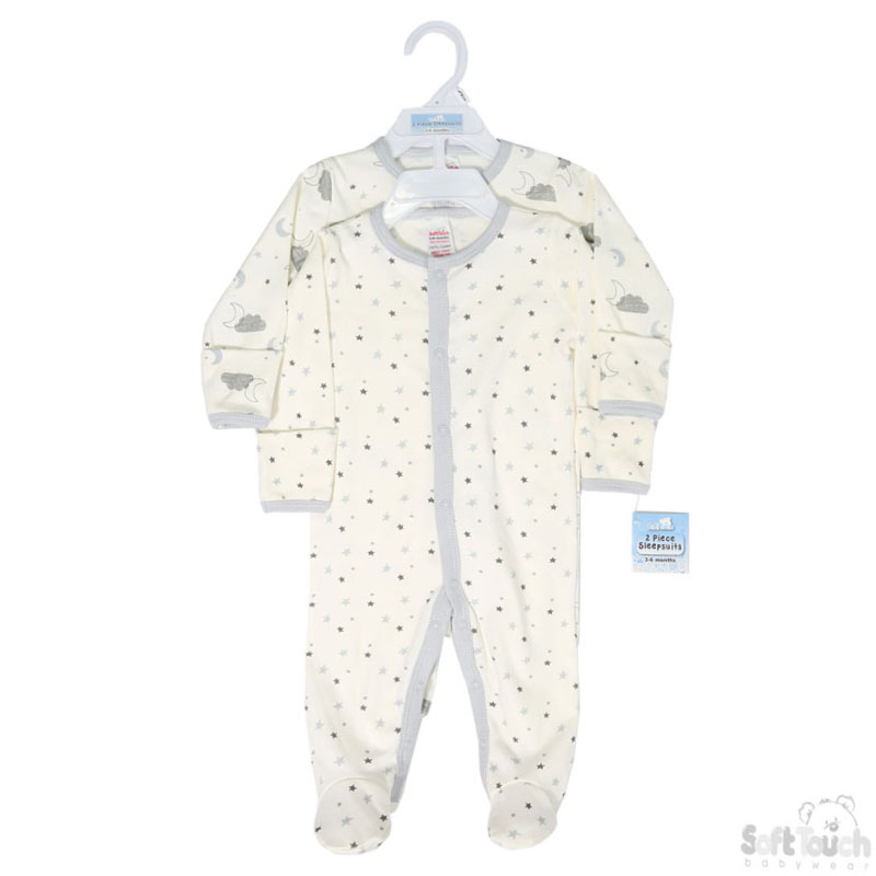2 Pack Sleepsuit: CC100-SS