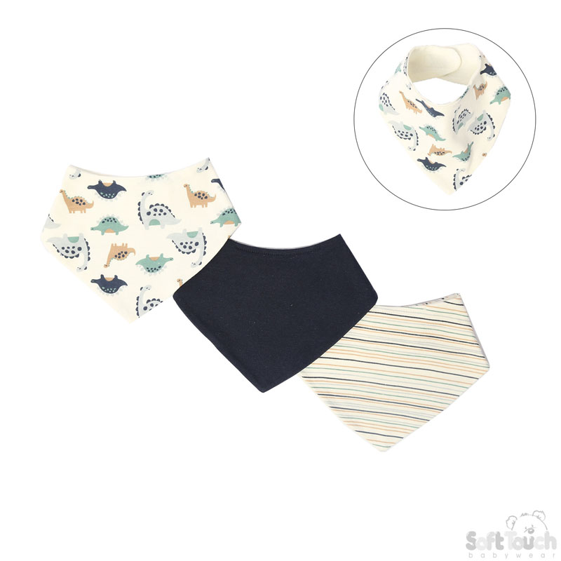 3 Pack Bandana Bib Set: CC101-B