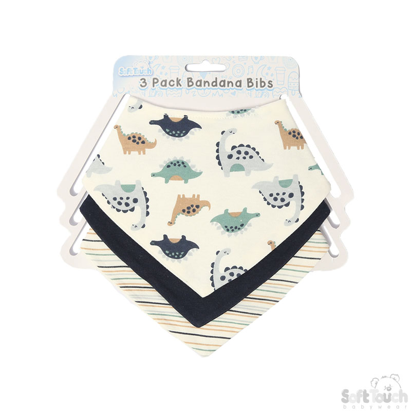 3 Pack Bandana Bib Set: CC101-B