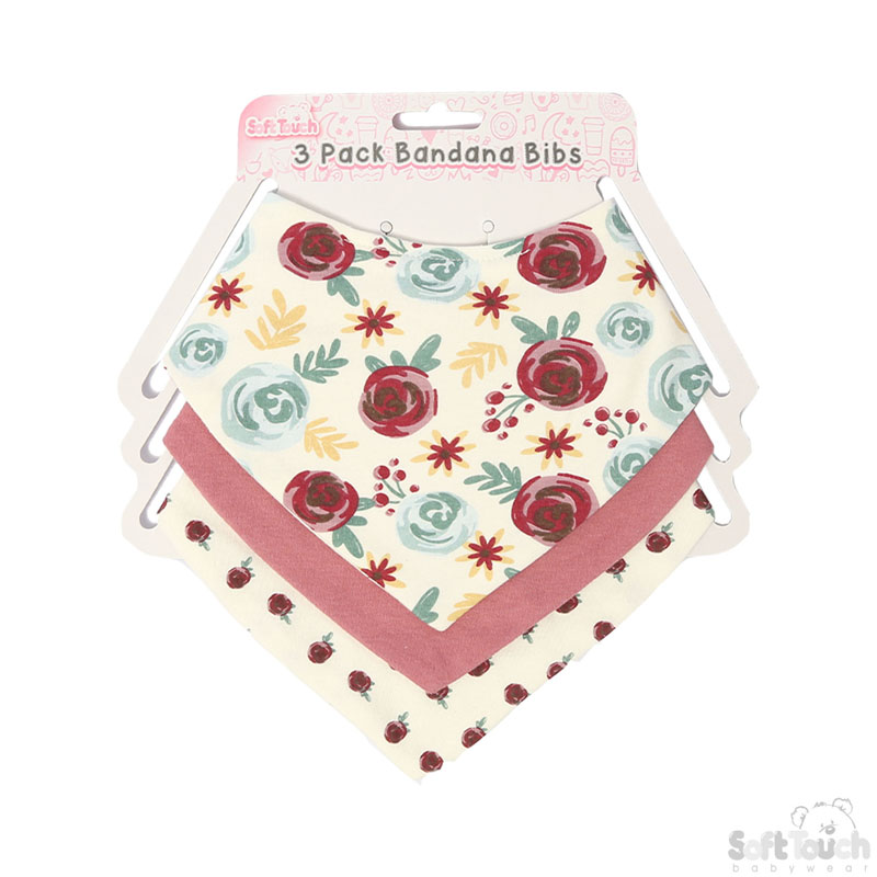 3 Pack Bandana Bib Set: CC104-B