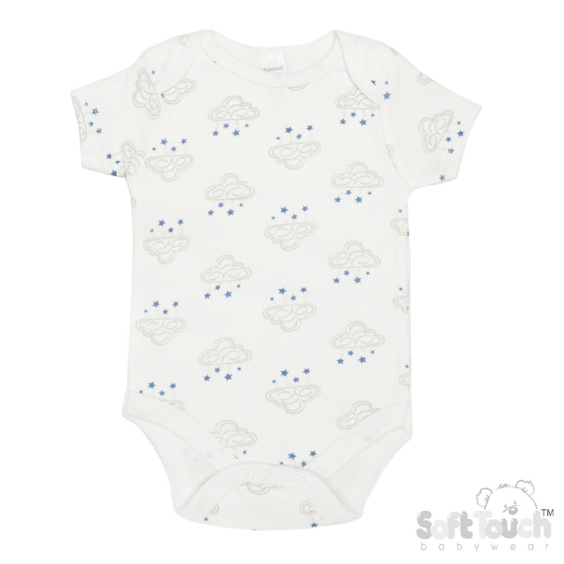 Bodysuits with Grey Cloud Design No. CC11-BS-0-3m