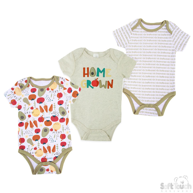 3 Pack Bodysuits: CC200-BS (Home Grown)